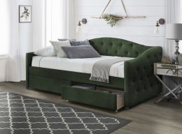 ALOHA łóżko z szufladami ciemny zielony velvet