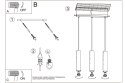 Lampa wisząca LAGOS 3L biały