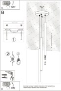 Lampa wisząca PASTELO 3P biała