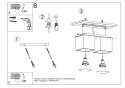 Plafon QUAD 2 szary