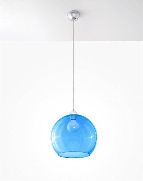 Lampa wisząca BALL błękitna