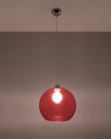 Lampa wisząca BALL czerwona