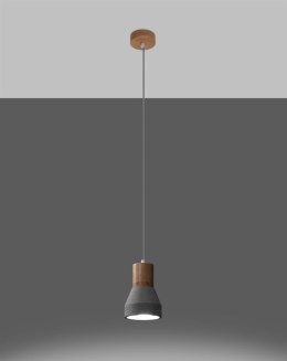 Lampa wisząca QUBIC szara