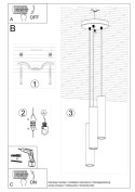 Lampa wisząca LAGOS 3P biały