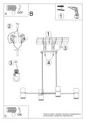 Lampa wisząca KUKKIA czarna