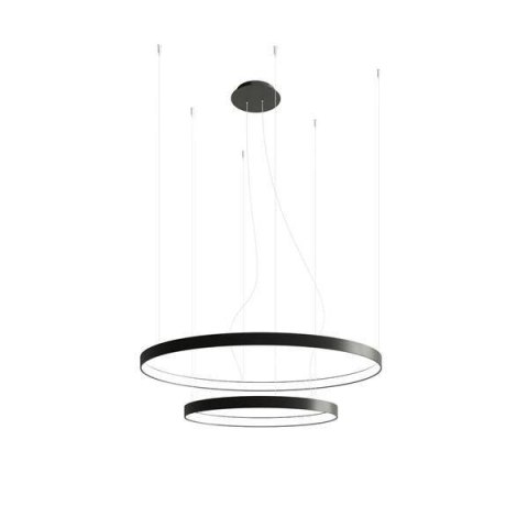 Żyrandol RIO 2 55/78 czarny LED 3000K