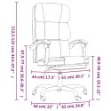 Rozkładany fotel biurowy, jasnoszary, obity tkaniną