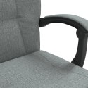 Rozkładany fotel biurowy, ciemnoszary, obity tkaniną