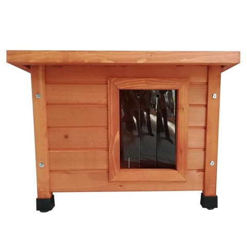 @Pet Ogrodowy domek dla kota XL, 68,5x54x51,5 cm, drewniany, brązowy