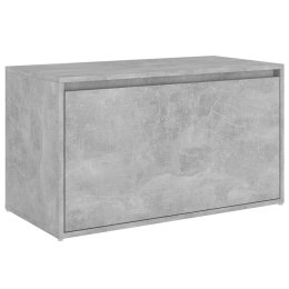 Ławka do przedpokoju, 80x40x45cm, szarość betonu, płyta wiórowa