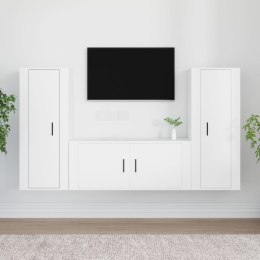 3-częściowy zestaw szafek telewizyjnych, biały