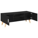 Szafka pod TV, czarna, 120 x 40 x 46 cm, MDF