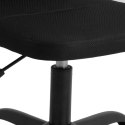 Krzesło biurowe, czarne, z siatką