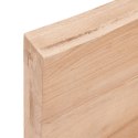 Półka, jasnobrązowa, 180x60x6 cm, lite drewno dębowe