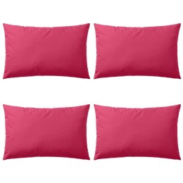 Poduszki na zewnątrz, 4 sztuki, 60x40 cm, kolor różowy