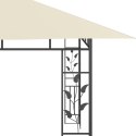 Altana ogrodowa z moskitierą, 4x3x2,73 m, kremowa, 180 g/m²