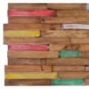 Ścienne panele okładzinowe, 10 szt., 1,03 m², drewno tekowe