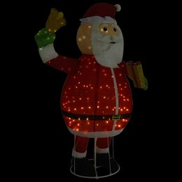 Dekoracyjny Święty Mikołaj z LED, luksusowa tkanina, 180 cm