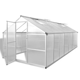 Szklarnia, wzmocnione aluminium, 10,53 m²