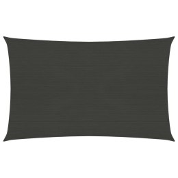 Żagiel przeciwsloneczny, 160 g/m², antracytowy, 2,5x4 m, HDPE