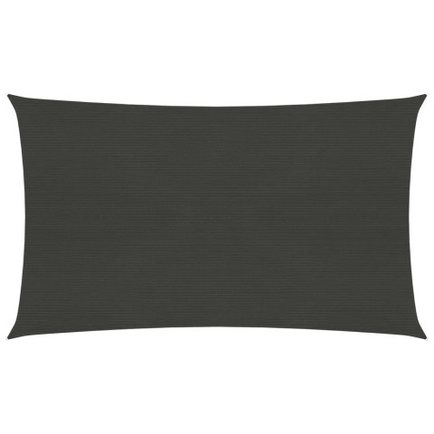 Żagiel przeciwsłoneczny, 160 g/m², antracytowy, 3,5x5 m, HDPE