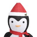 Dekoracja świąteczna pingwin z LED, luksusowa tkanina, 180 cm