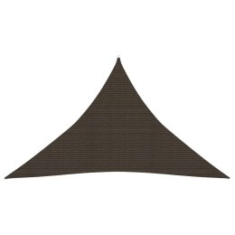 Żagiel przeciwsłoneczny, 160 g/m², brązowy, 3,5x3,5x4,9 m, HDPE