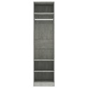 Szafa, kolor betonowy szary, 50x50x200 cm