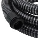 Wąż ssący z mosiężnymi złączami, czarny, 1,1" 25 m, PVC