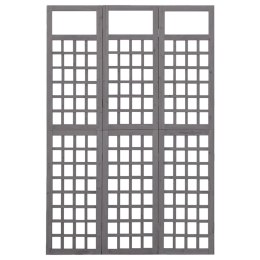 Parawan pokojowy 3-panelowy/trejaż, drewno jodłowe, 121x180 cm