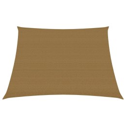 Żagiel przeciwsłoneczny, 160 g/m², taupe, 3/4x3 m, HDPE