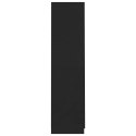 Szafa, czarna, 90 x 52 x 200 cm, płyta wiórowa