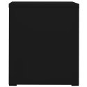 Szafka kartotekowa, czarna, 46x62x72,5 cm, stalowa