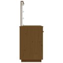 Toaletka z LED, miodowy brąz, 95x50x133,5 cm, drewno sosnowe