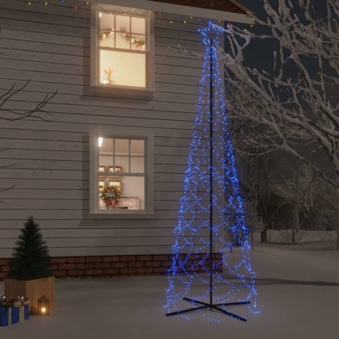 Choinka stożkowa, 500 niebieskich diod LED, 100x300 cm