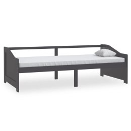 3-osobowa sofa/łóżko, ciemnoszara, drewno sosnowe, 90x200 cm