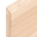 Blat do łazienki, 100x40x4 cm, surowe lite drewno