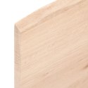 Blat do łazienki, 100x50x2 cm, surowe lite drewno