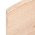 Blat do łazienki, 100x60x2 cm, surowe lite drewno