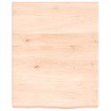 Blat do łazienki, 40x50x4 cm, surowe, lite drewno