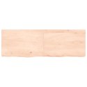 Blat do łazienki, 120x40x4 cm, surowe lite drewno