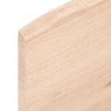 Blat do łazienki, 40x60x2 cm, surowe, lite drewno