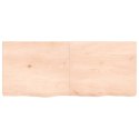 Blat do łazienki, 120x50x6 cm, surowe lite drewno
