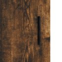 Witrynka przydymiony dąb 69,5x34x180 cm materiał drewnopochodny