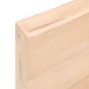 Blat do łazienki, 120x30x6 cm, surowe lite drewno