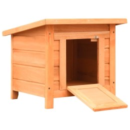 Domek dla kota, lite drewno sosnowe i jodłowe, 50x46x43,5 cm