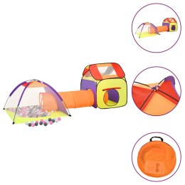 Namiot do zabawy z 250 piłeczkami, kolorowy, 338x123x111 cm