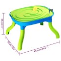 Stół do zabawy z piaskiem i wodą 3-w-1, 67,5x52x38 cm, PP