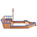 Piaskownica statek piracki, drewno jodłowe, 190x94,5x101