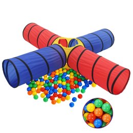 Tunel do zabawy dla dzieci, z 250 piłeczkami, kolorowy